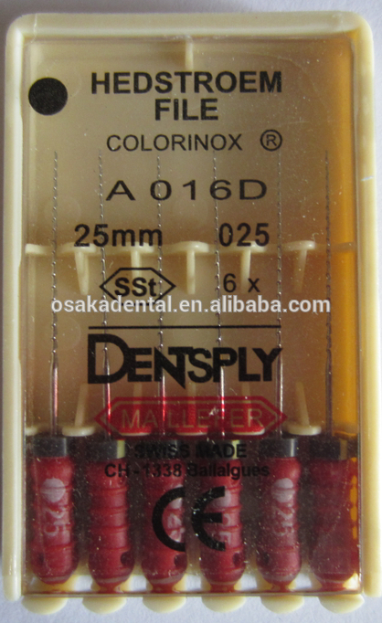 Fichiers Dentsply dentaires originaux de fichiers Endo Fichiers de canal radiculaire H vente chaude fichier / instrument dentaire / matériel dentaire