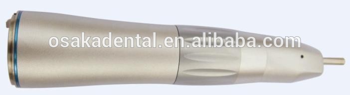 Pièce à main dentaire lente interne en titane avec fibre optique