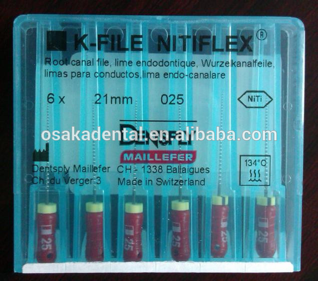 Dentsply K-File NITI FLEX (mouche du canal radiculaire) / Matériel dentaire / Limes rotatives endo dentaires