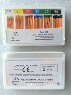 Osakadental Gutta Percha Points 06 cône / matériau dentaire / matériau orthodontique