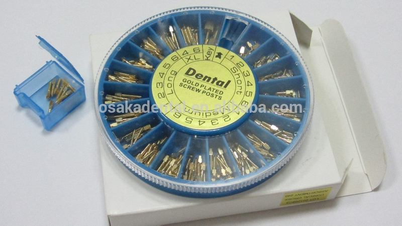 Vis dentaire de haute qualité 24K plaqué or avec du CE