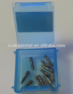 Poteau de vis dentaire plaqué or / implant dentaire de foret matériel d'implant dentaire