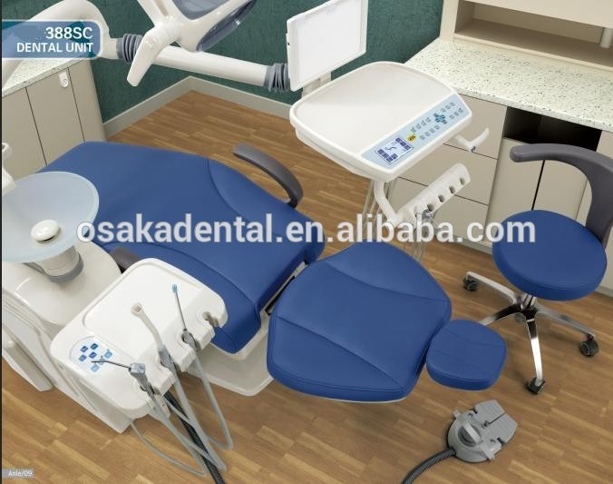 chaise dentaire multifonctionnelle de haute qualité d'unité dentaire avec le système de contrôle de neuf programmes
