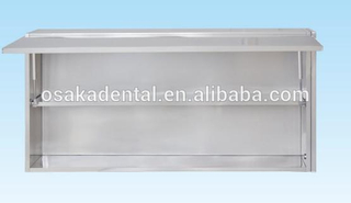 Armoire murale médicale pour cabinet dentaire en acier inoxydable sans fenêtre en verre