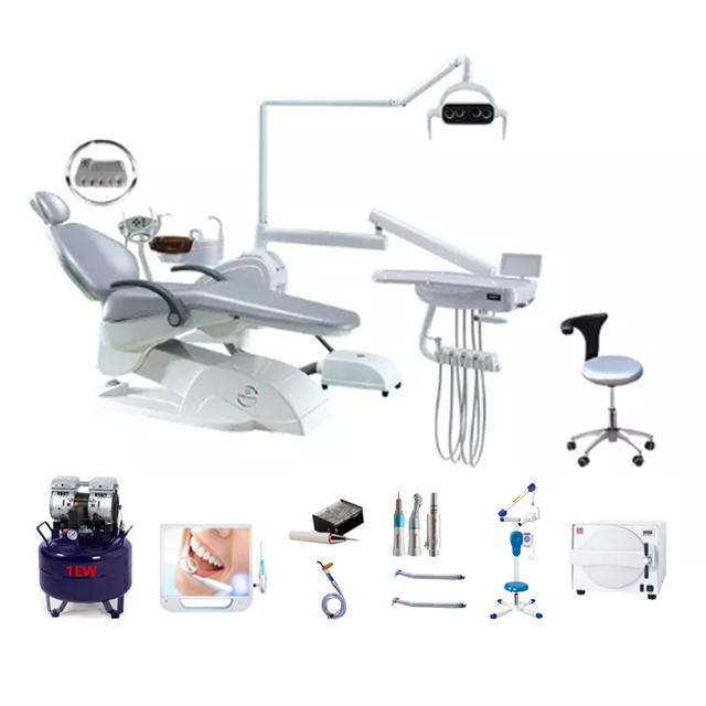 Qualité stable et nouveau fauteuil dentaire avec plateau d'assistant