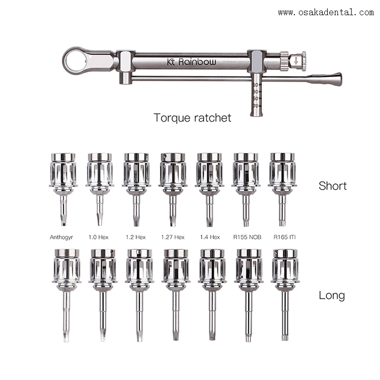 Outils de moteur d'implant dentaire kits d'outils de restauration de l'implant dentaire kits