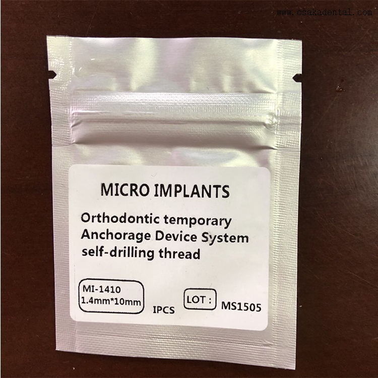 Matériau d'implant dentaire Poste de micro-implant dentaire