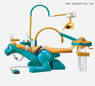 Chaise dentaire unité spéciale pour les enfants design dessin animé chaise dentaire chaise dentaire populaire dianosaur chaise dentaire