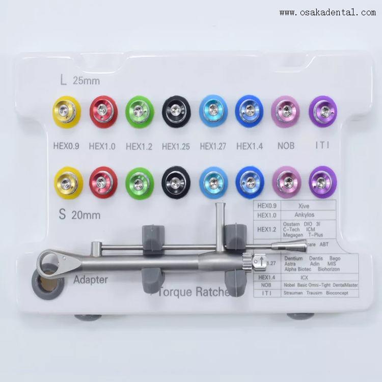 Outils de moteur d'implant dentaire kits d'outils de restauration de l'implant dentaire kits