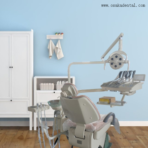 Chaise dentaire avec plateau d'instruments à écran tactile