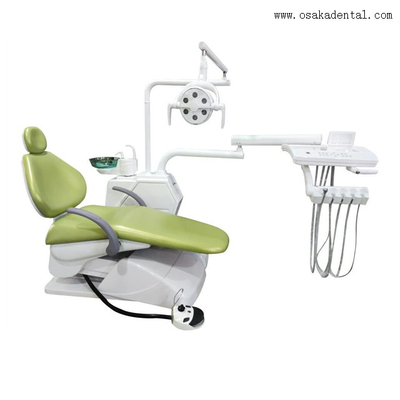 Unité de fauteuil dentaire vert pomme avec grand siège