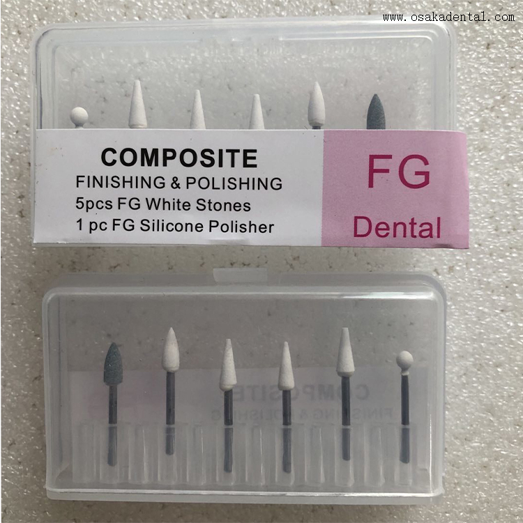 Kit de polissage et de finition dentaire en pierre blanche
