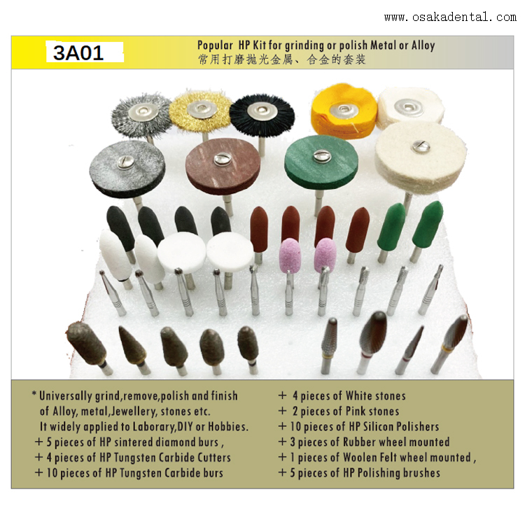 Kit HP populaire pour le meulage ou le polissage du métal ou de l'alliage