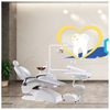 Unité de chaise de clinique dentaire simple avec lumière halogène à vendre