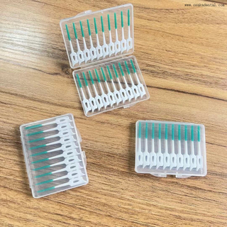 Brosse interdentaire en boîte de cure-dents interdentaire de nettoyage de soins bucco-dentaires bon marché pour la brosse interdentaire en silicone à usage domestique